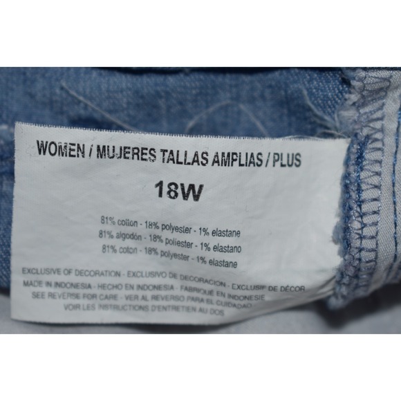 Gloria Vanderbilt Jeans Capri 18W All Around Slimming Effect Embroidered Stretch - Picture 12 of 16